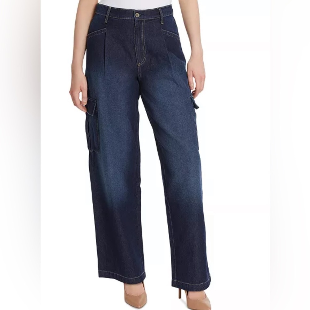 2/$30 Jessica Simpson Jenna Wide Leg Cargo Jeans